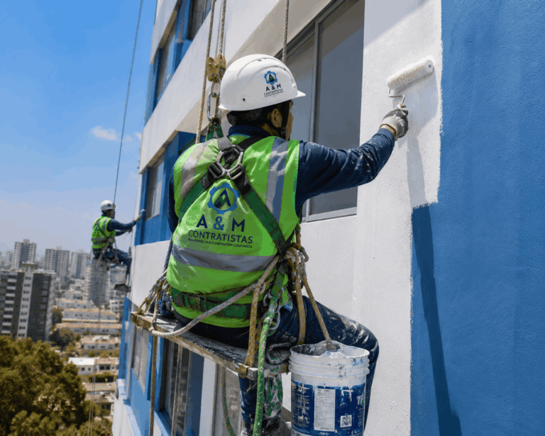 pintado de fachada aym contratistas servicios