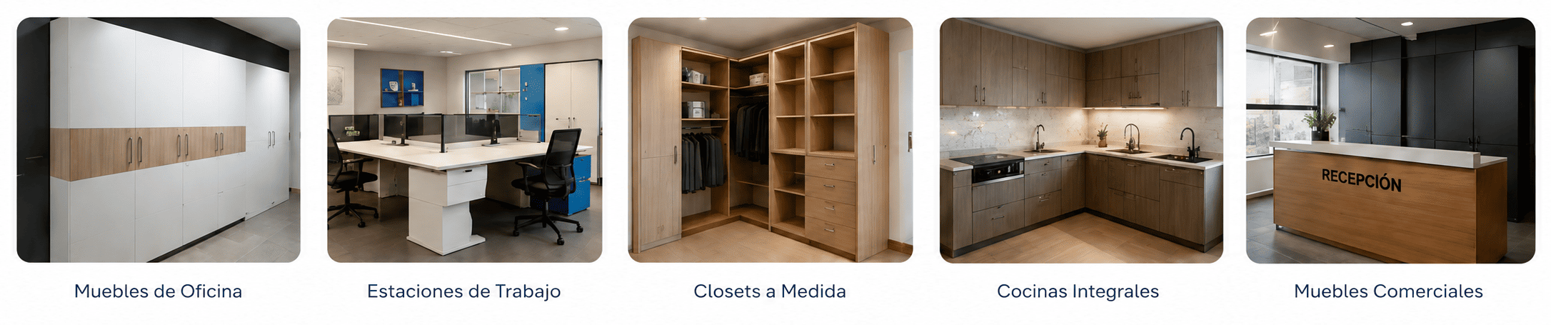 proyectos Realizados aym contratistas muebles de melamina